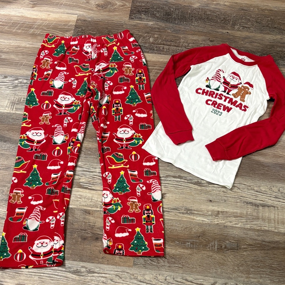 Place Festive Red and White Pajama Set